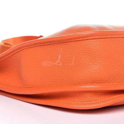 Hermes Taurillon Clemence Evelyne III PM Feu 8 of 8