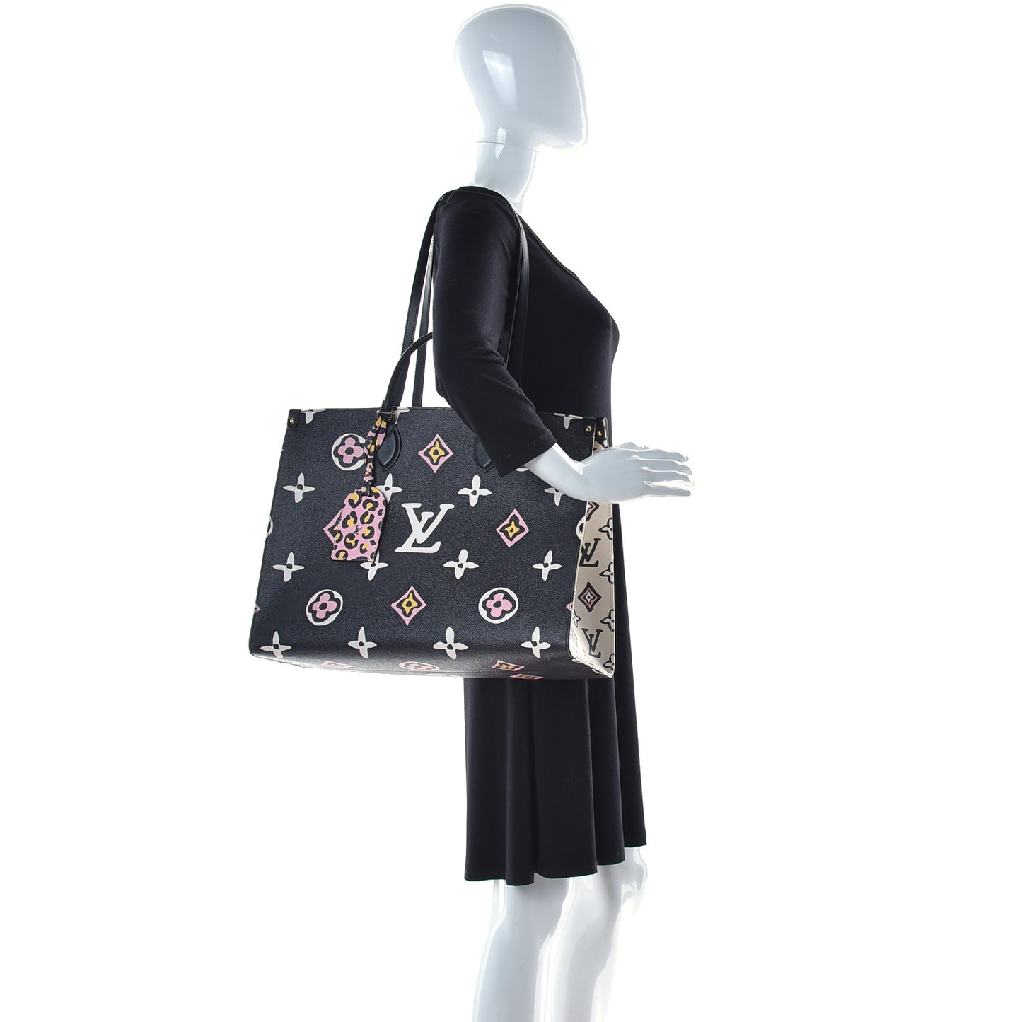 Monogram Giant Wild At Heart Onthego GM Black