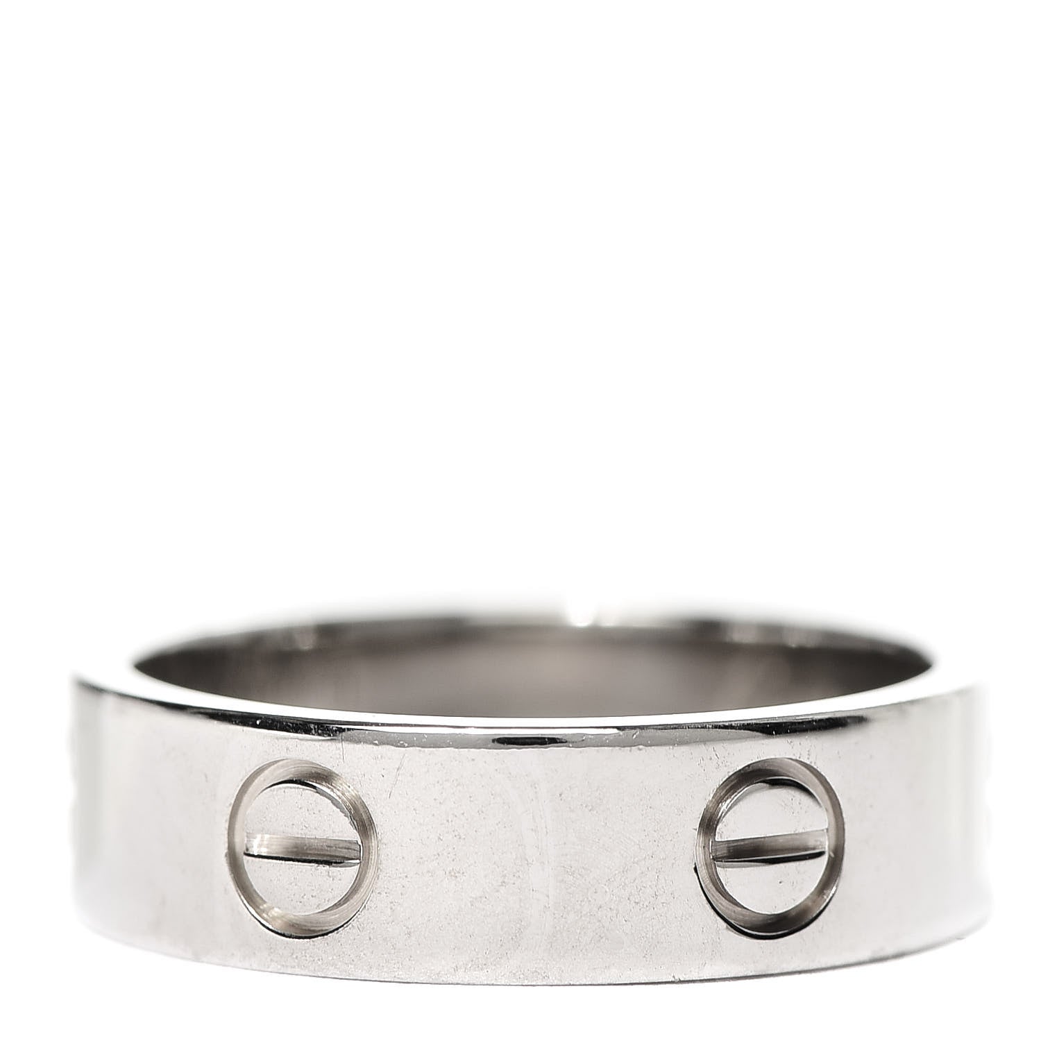 Cartier 18K White Gold 5.5mm LOVE Ring 59 8.75 3 of 4