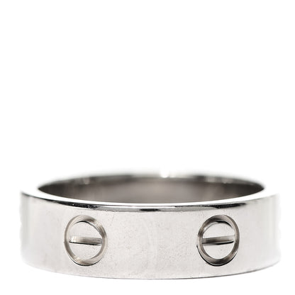 Cartier 18K White Gold 5.5mm LOVE Ring 59 8.75 3 of 4