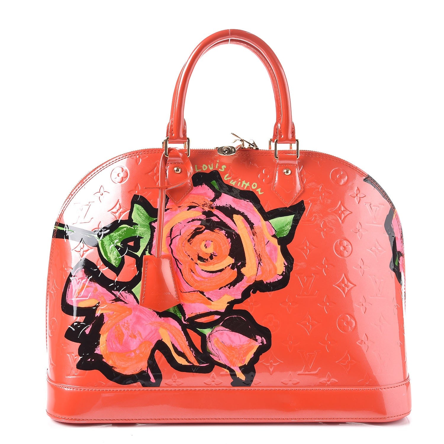 Louis Vuitton Vernis Roses Alma GM Orange Sunset 1 of 7
