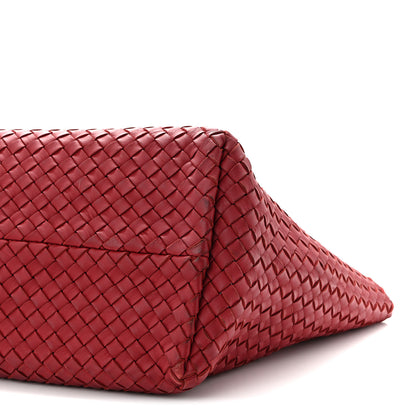 Bottega Veneta Lambskin Intreccio Medium Cabat Rust 10 of 12