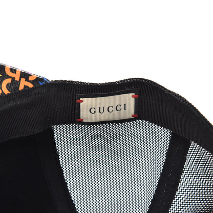 Gucci GG Supreme Monogram Psychedelic Baseball Hat XL 60 Black 6 of 9