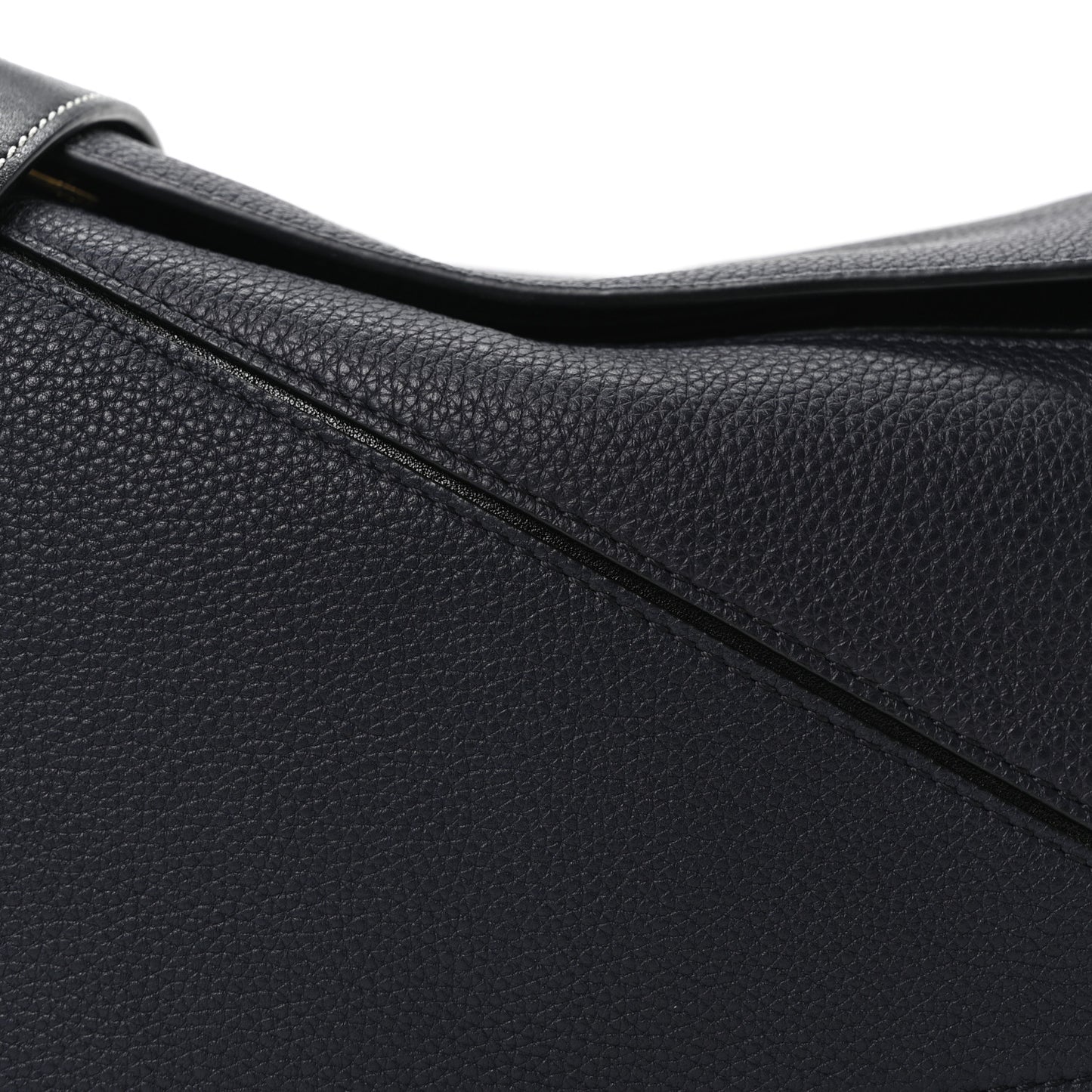 Calfskin Small Puzzle Bag Midnight Blue Black