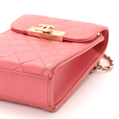 Chanel Caviar Quilted Golden Class Phone Holder Pink 10 of 12