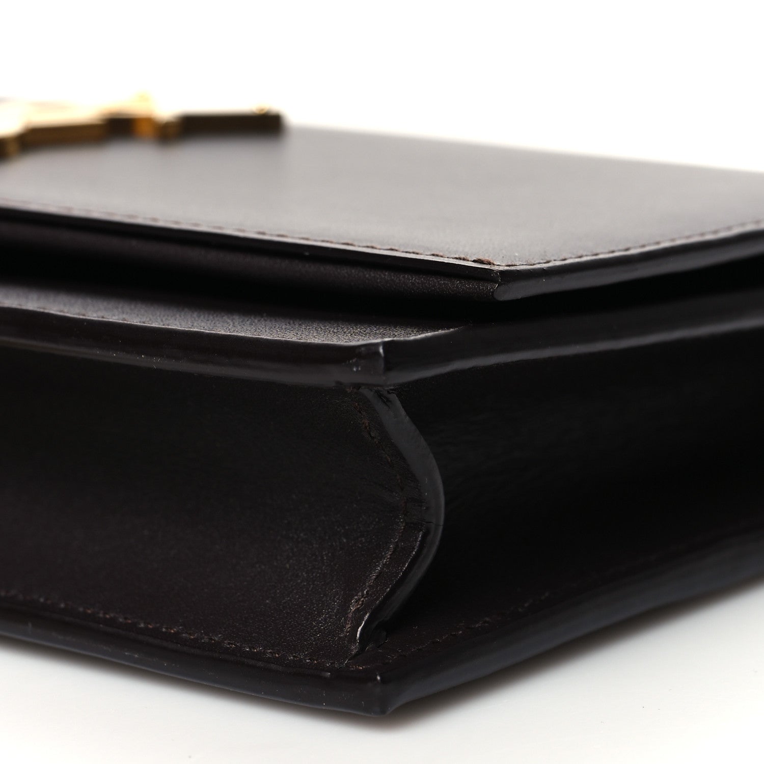 Saint Laurent Smooth Calfskin Classic Monogram Kate Tassel Chain Wallet Amaranto 9 of 10