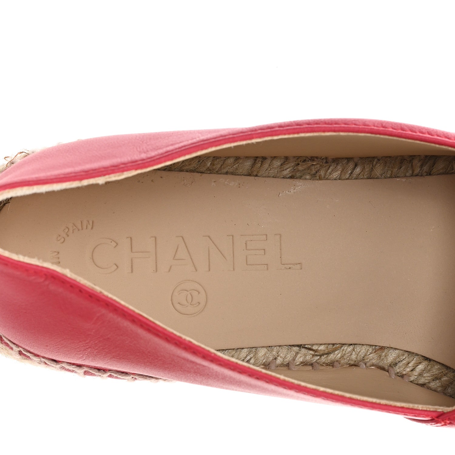 Chanel Lambskin CC Espadrilles 38 Red 8 of 10