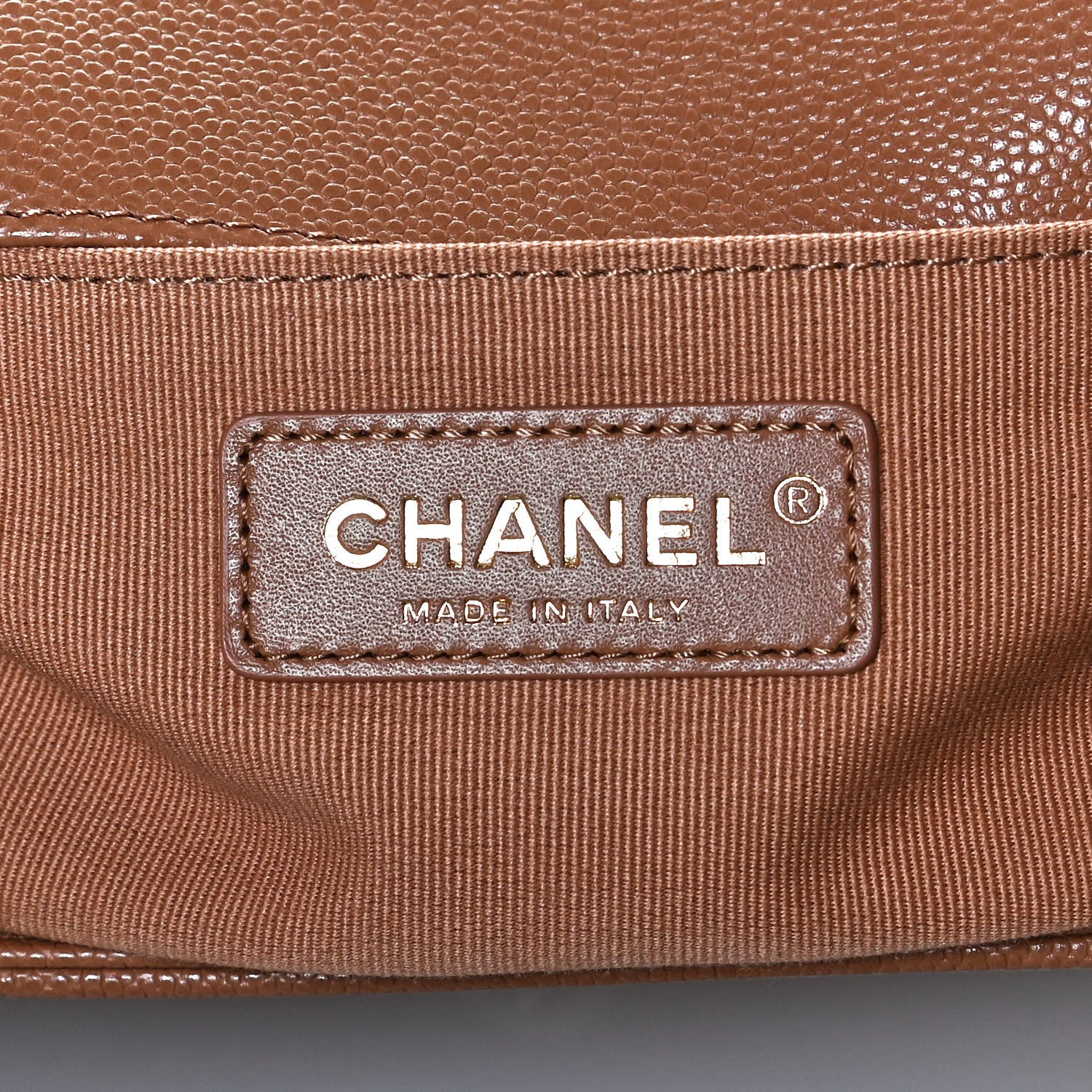 Chanel Caviar Quilted Medium Boy Flap Brown 5 of 12