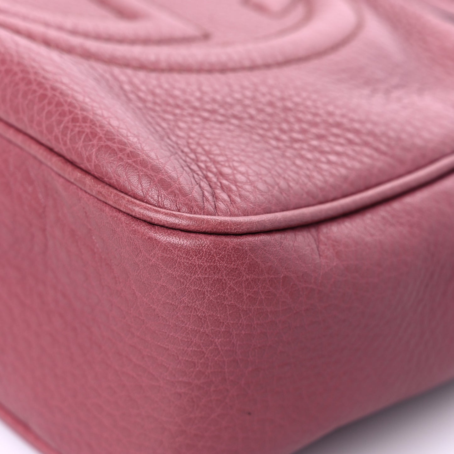 Pebbled Calfskin Small Soho Disco Bag Peonia Flower