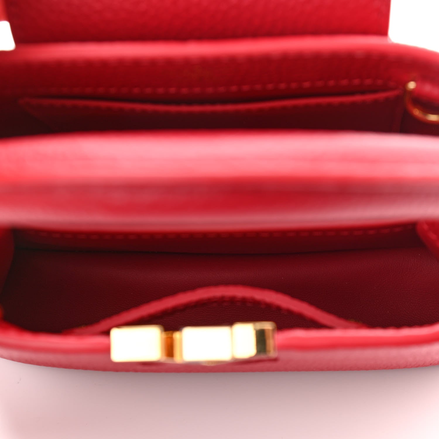 Louis Vuitton Taurillon Mini Capucines Scarlet 6 of 10