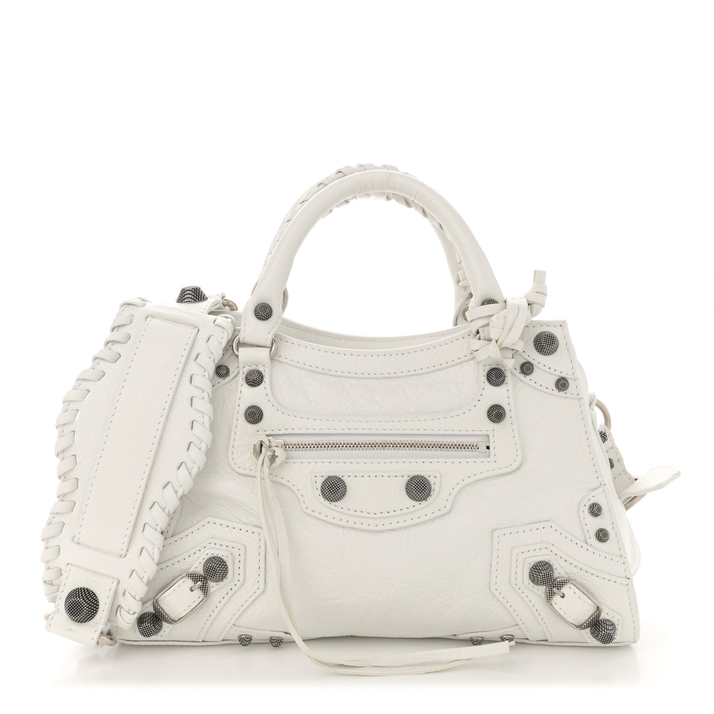 Agneau Arena Neo Cagole Handbag XS Optic White