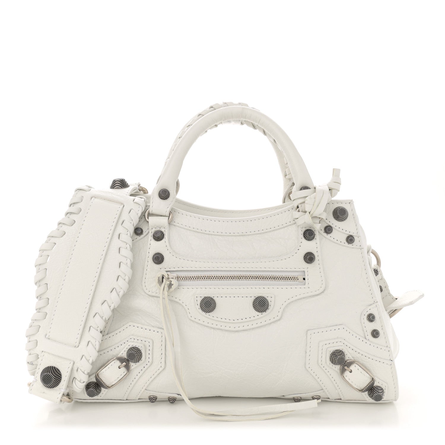 Balenciaga Agneau Arena Neo Cagole Handbag XS Optic White 1 of 13