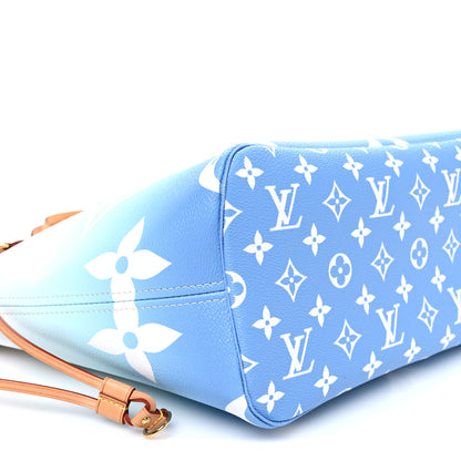 Louis Vuitton Monogram Giant By The Pool Neverfull MM Blue 9 of 10