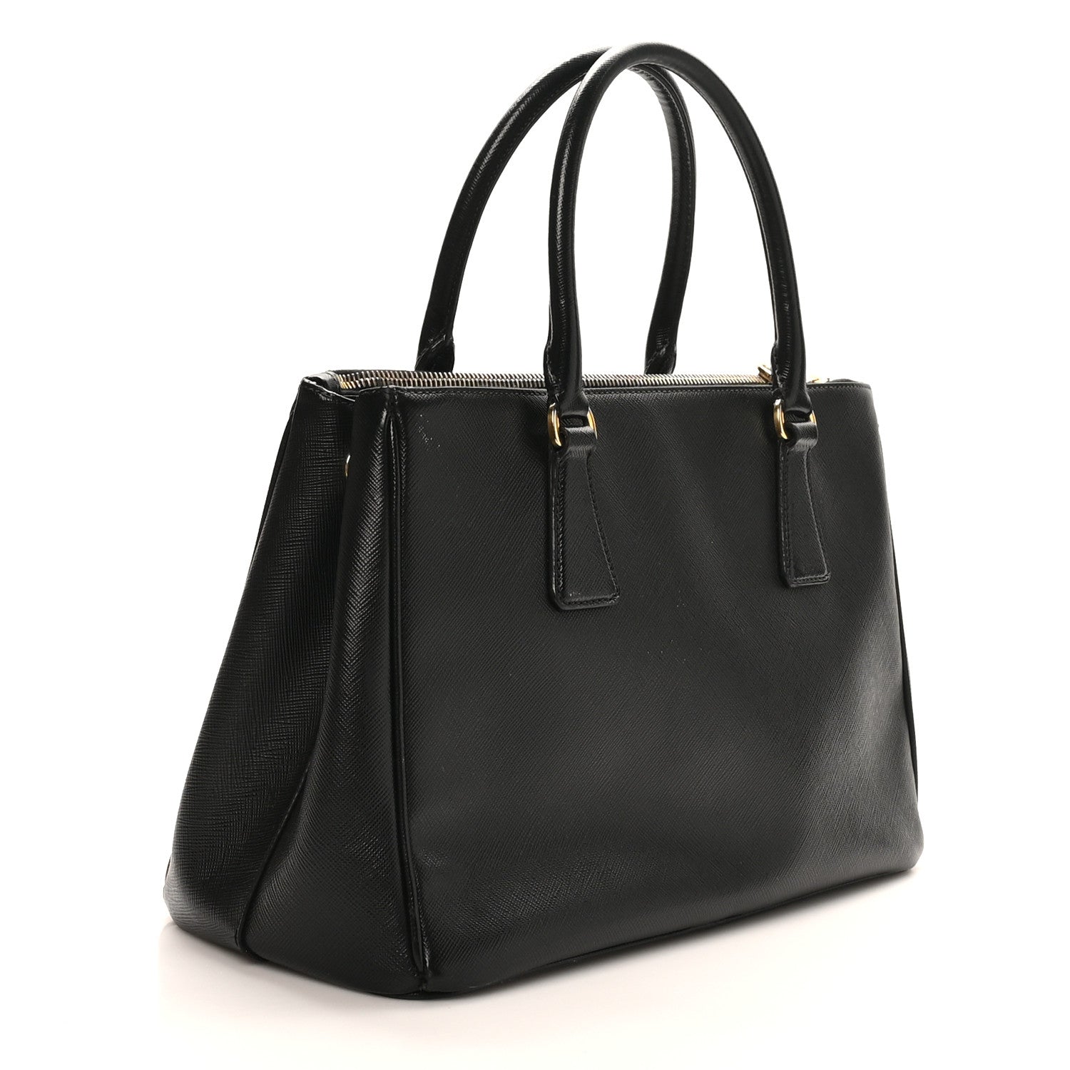 Prada Saffiano Lux Small Galleria Double Zip Tote Black 2 of 11