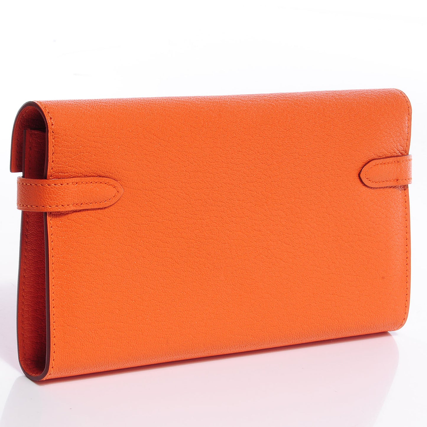 Chevre Mysore Kelly Longue Wallet Orange