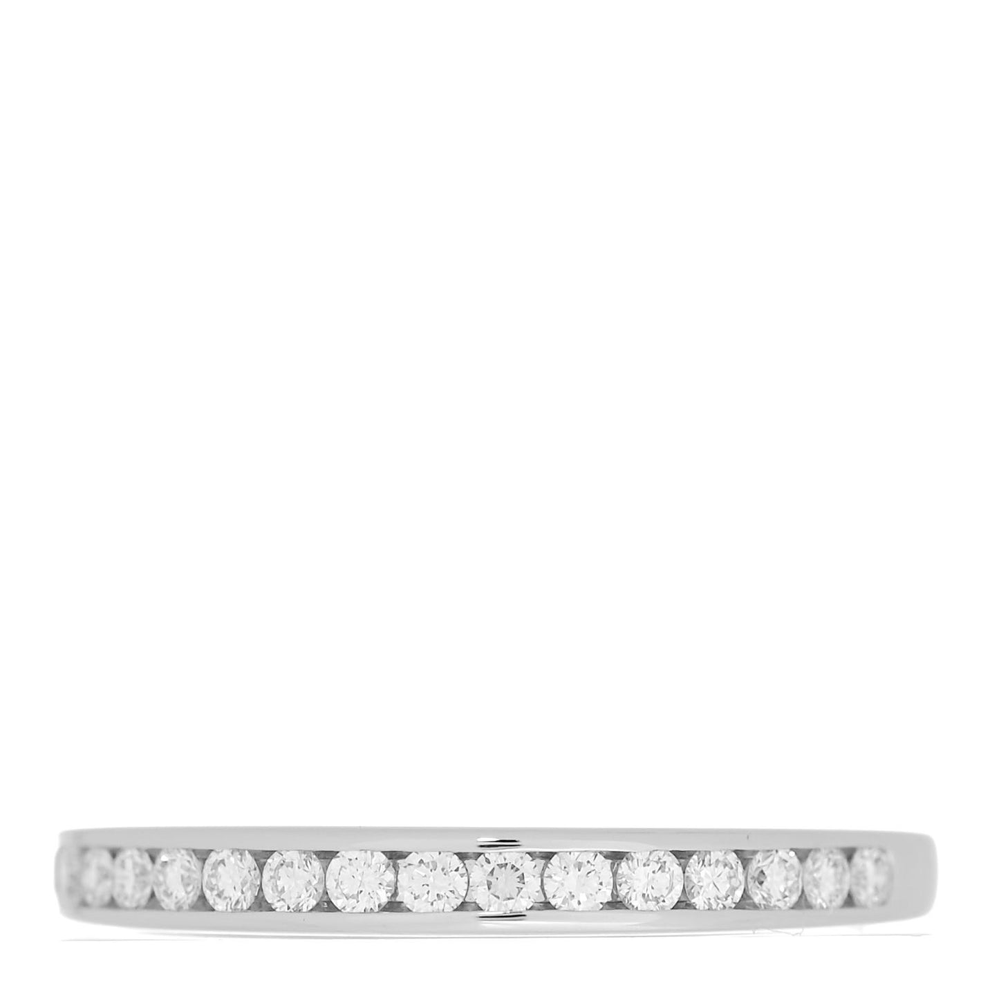 Platinum Diamond .20ctw Half Circle Wedding Band Ring 49 5