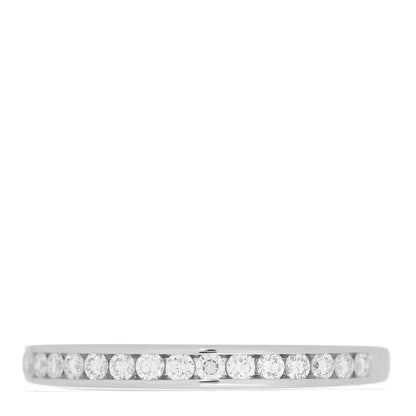 Tiffany Platinum Diamond .20ctw Half Circle Wedding Band Ring 49 5 1 of 4