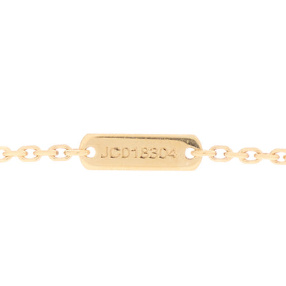 Van Cleef & Arpels 18K Yellow Gold Guilloche Vintage Alhambra Pendant Necklace 3 of 5