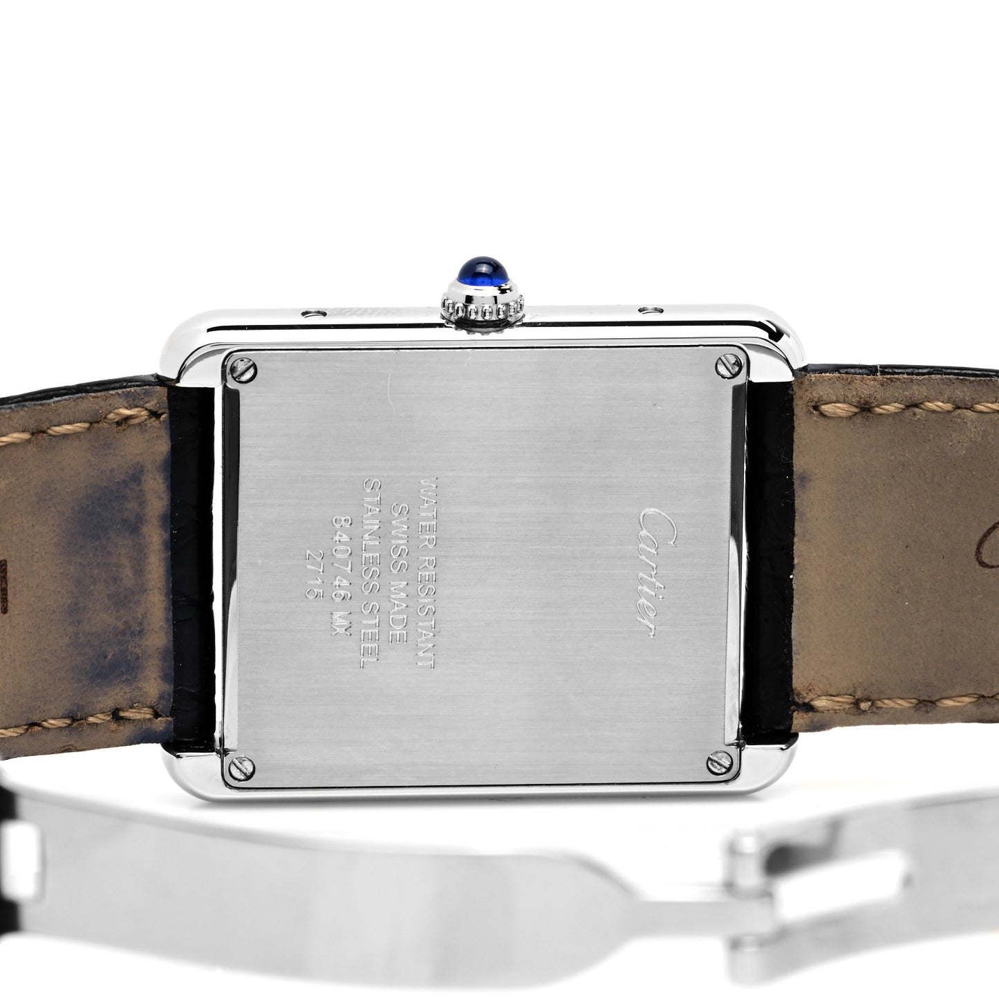 Stainless Steel Alligator 27mm Tank Solo Quartz Watch