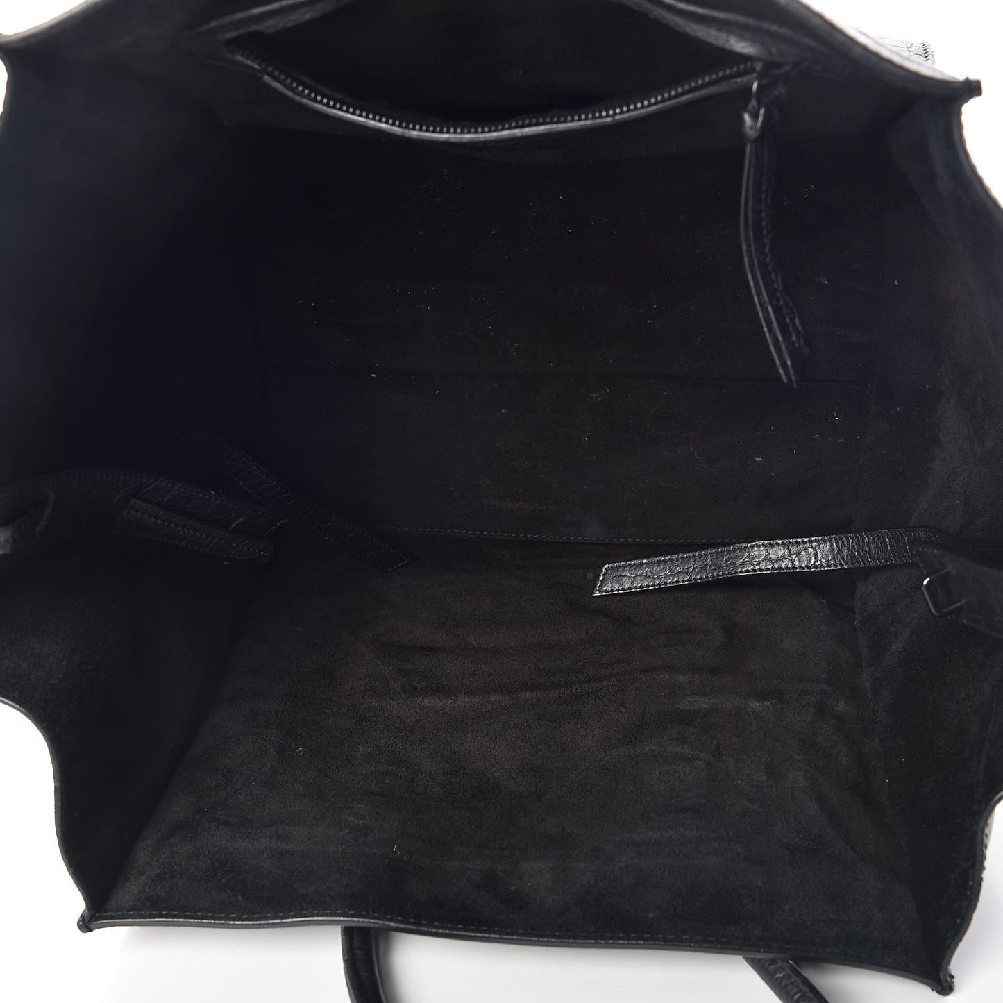 Crocodile Embossed Calfskin Medium Phantom Luggage Black