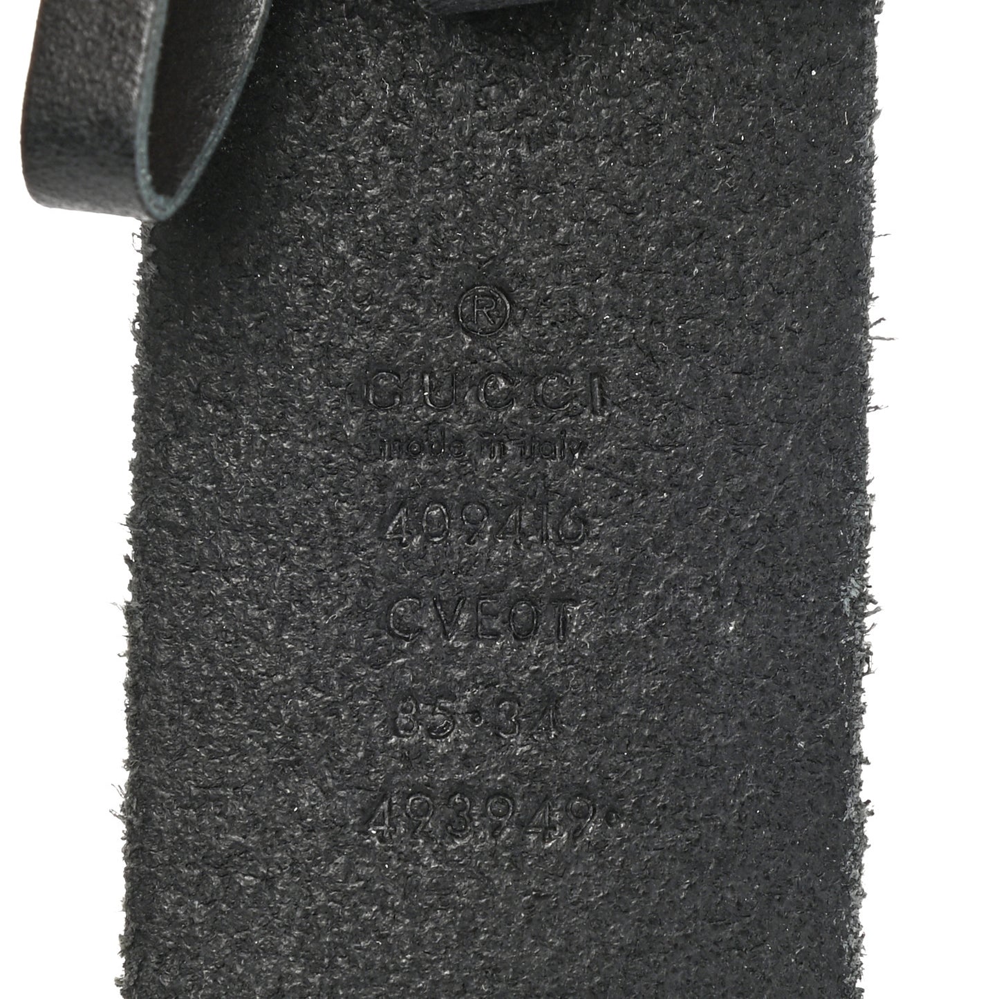 Faded Calfskin Double G 40mm Belt 85 34 Black