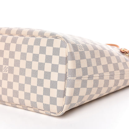 Louis Vuitton Damier Azur Neo Neverfull MM Rose Ballerine 12 of 13