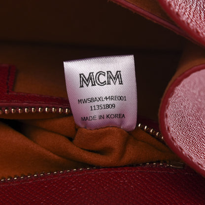 MCM Park Avenue Calfskin Small Patricia Crossbody Bag Red 9 of 10