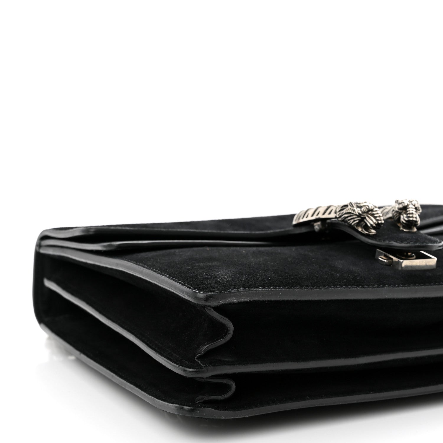 Gucci Suede Medium Dionysus Shoulder Bag Black 9 of 14