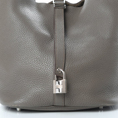 Hermes Taurillon Clemence Picotin Lock 26 GM Etain 8 of 15