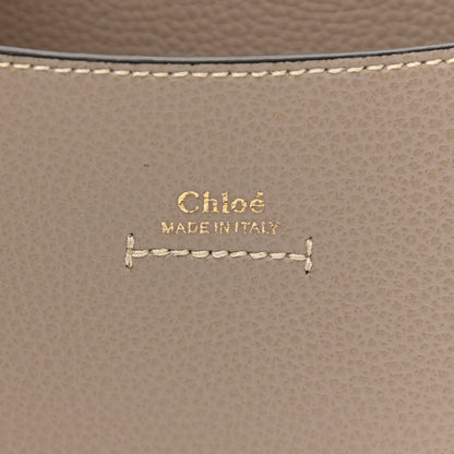 Chloe Grained Calfskin Small Darryl Saddle Crossbody Bag Motty Grey 6 of 8