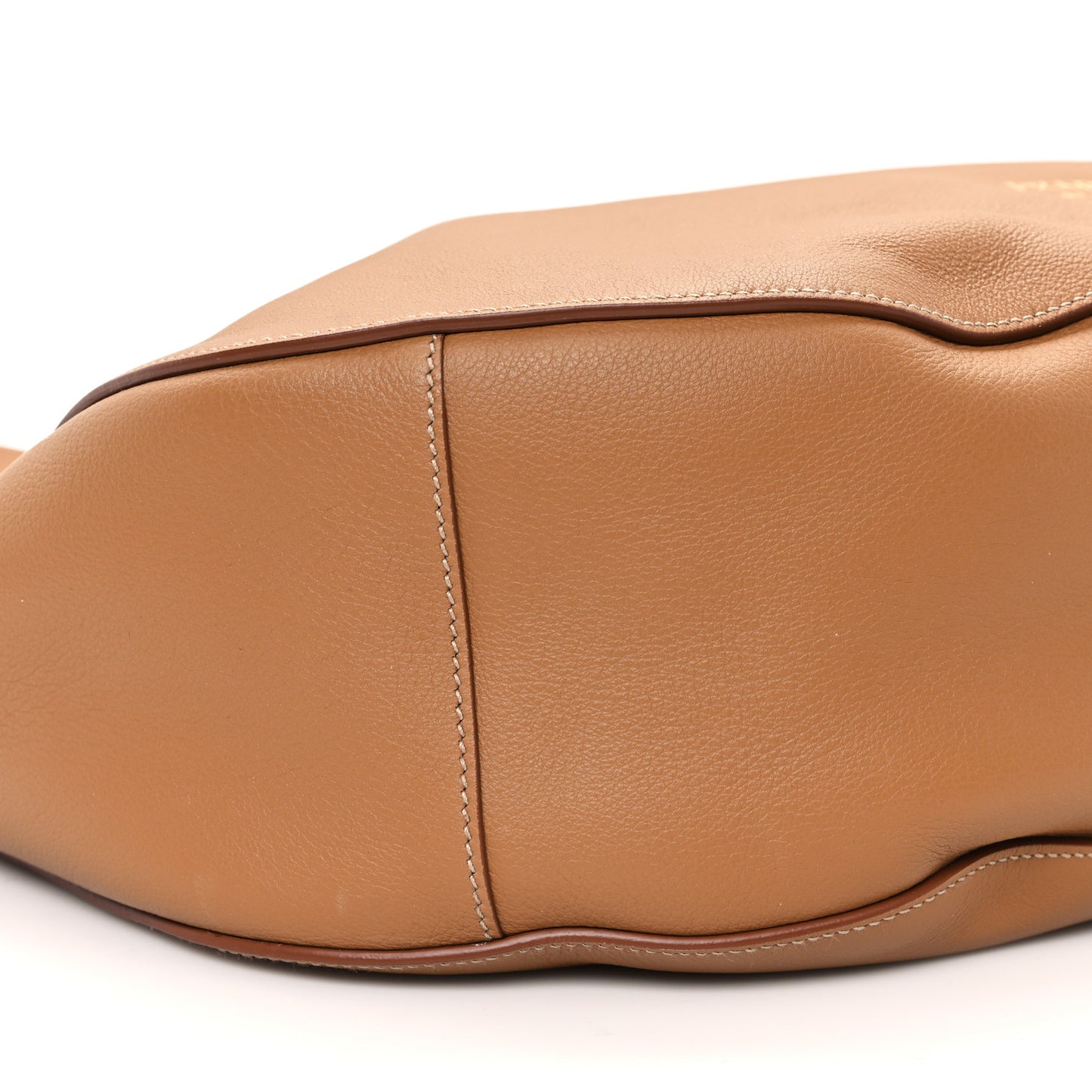 Soft Calfskin Large Shoulder Bag Caramel