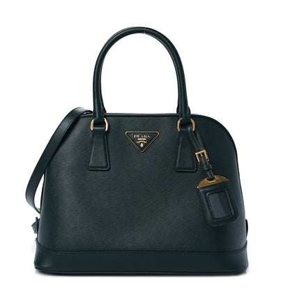 Prada Saffiano Lux Medium Open Promenade Tote Biliardo 1 of 6