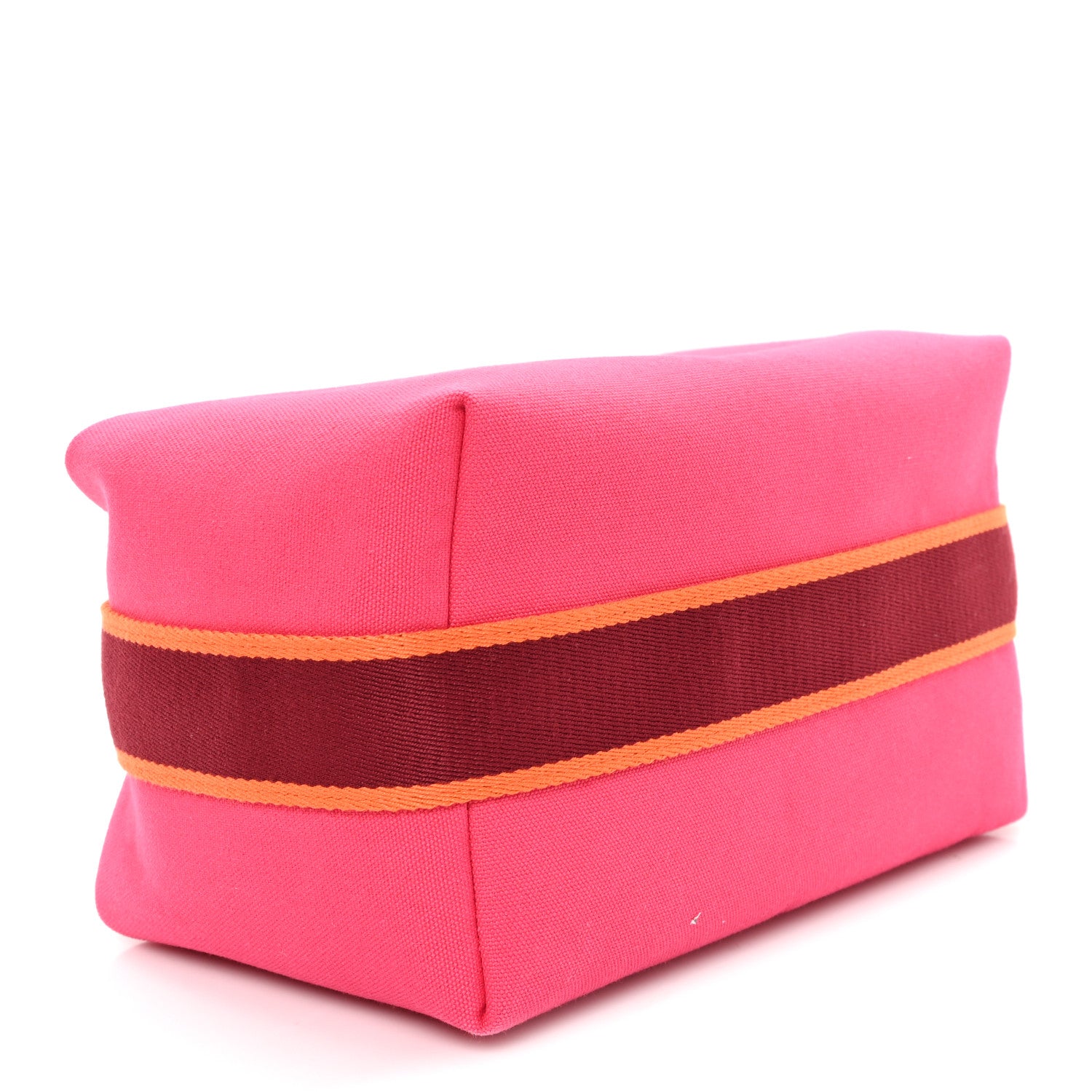 Hermes Canvas Large Bride-A-Brac Pouch Hibiscus 4 of 6