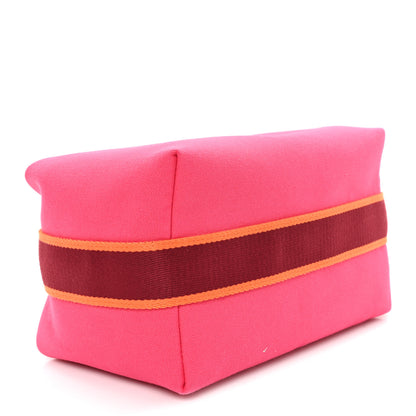 Hermes Canvas Large Bride-A-Brac Pouch Hibiscus 4 of 6