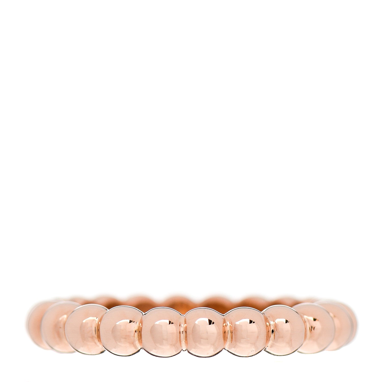 Van Cleef & Arpels 18K Rose Gold Medium Perlee Ring 54 6.75 1 of 5