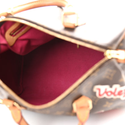 Louis Vuitton Monogram Patches Speedy Bandouliere 30 5 of 17