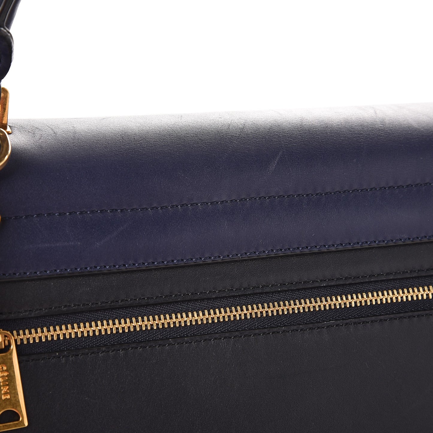 Smooth Calfskin Medium Tri-Color Trapeze Ink