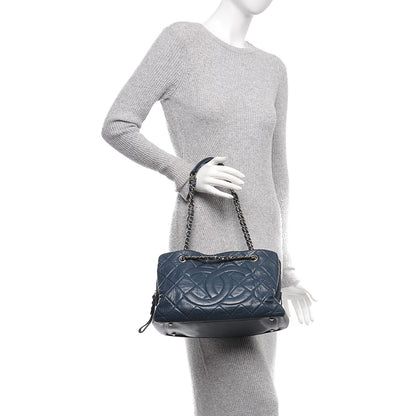 Chanel Caviar Quilted Timeless CC Tote Blue 2 of 7