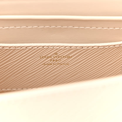 Louis Vuitton Epi Twist Monogram Flower Chain Shoulder Bag MM Quartz White 7 of 11