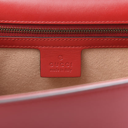 Gucci Calfskin Sylvie Web Queen Margaret Shoulder Bag Blue Agata Hibiscus Red Mystic White 6 of 14