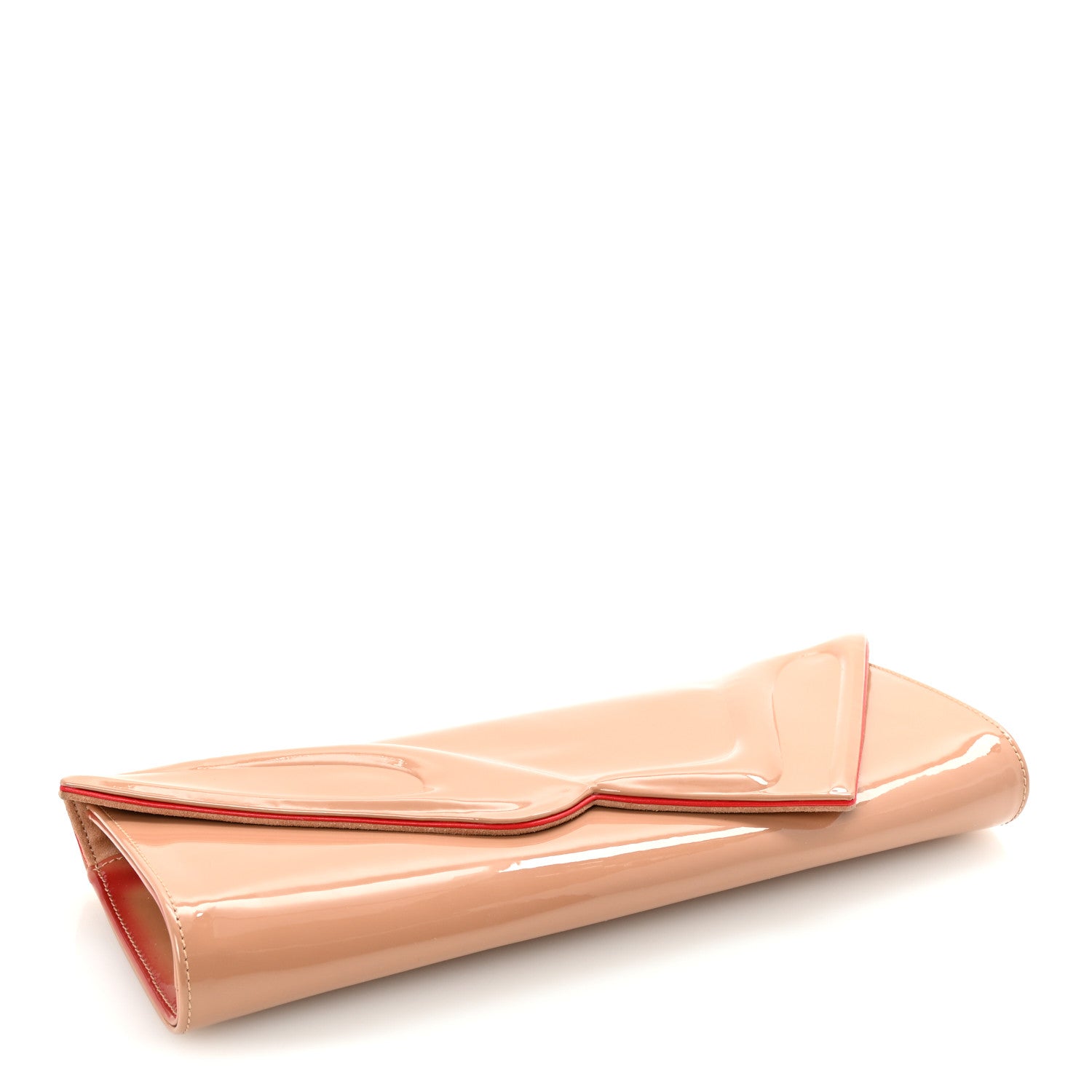 Christian Louboutin Patent So Kate Baguette Clutch Nude 4 of 7