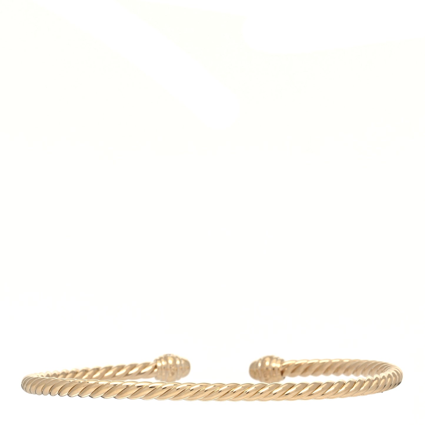 18K Yellow Gold Diamond 3mm Cablespira Bracelet