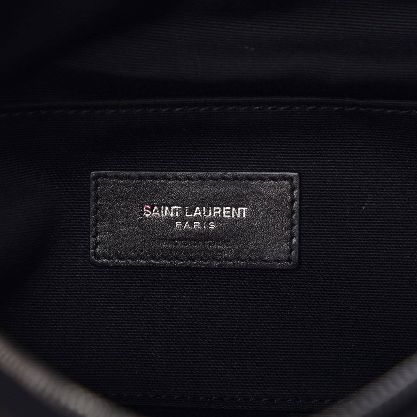 Lambskin Glitter Belt Bag Metallic Black