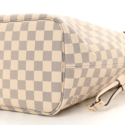 Louis Vuitton Damier Azur Braided Neverfull MM Pink 10 of 11