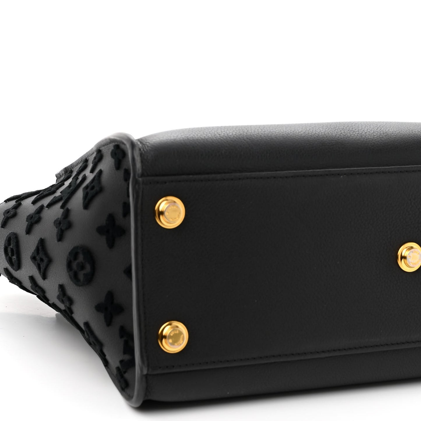 Calfskin Monogram Tufting On My Side Black