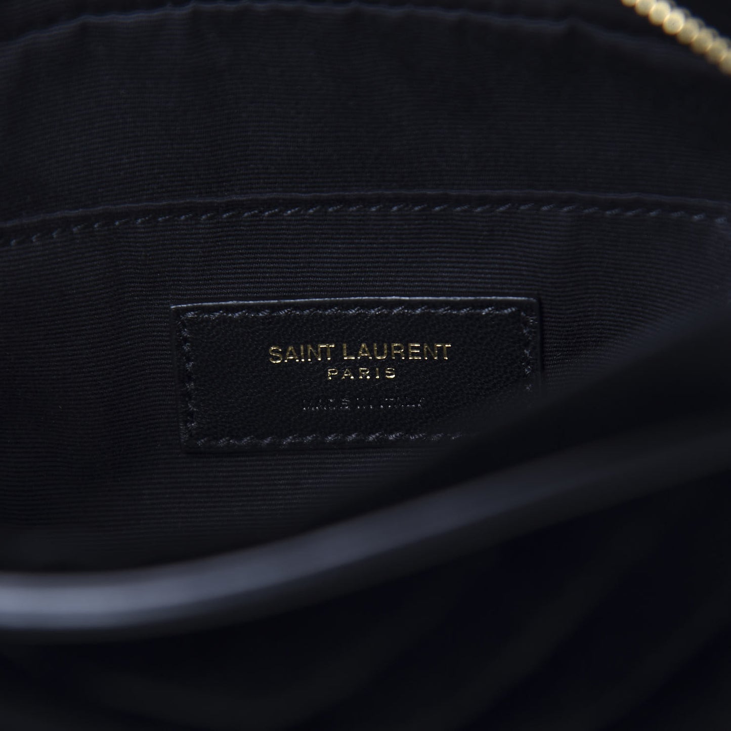 Velour Matelasse Monogram Lou Belt Bag Black