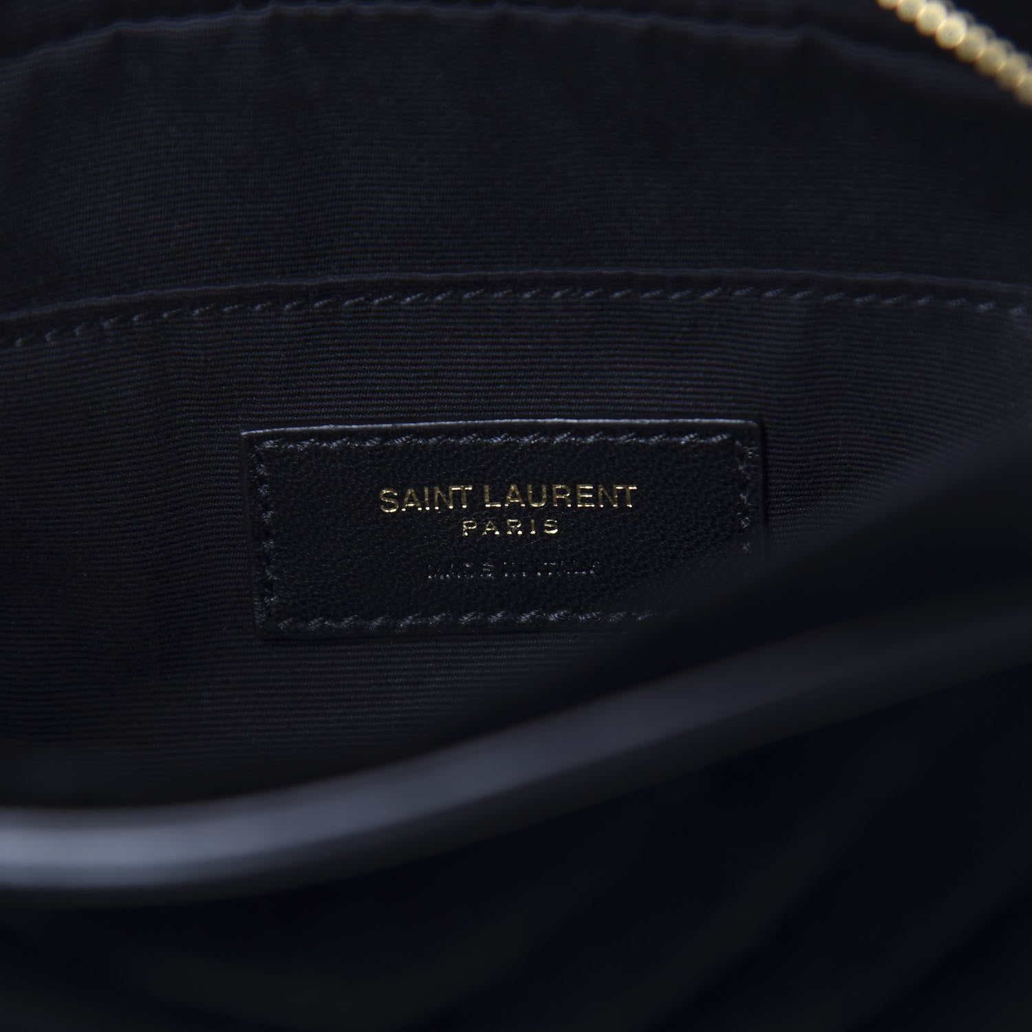 Saint Laurent Velour Matelasse Monogram Lou Belt Bag Black 7 of 9