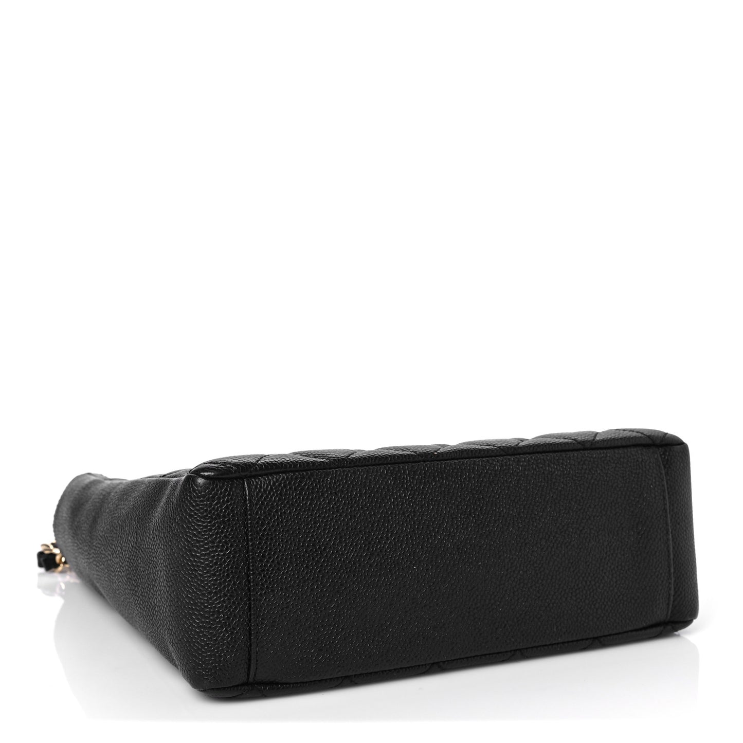 Caviar Quilted Petit Shopping Tote PST Black