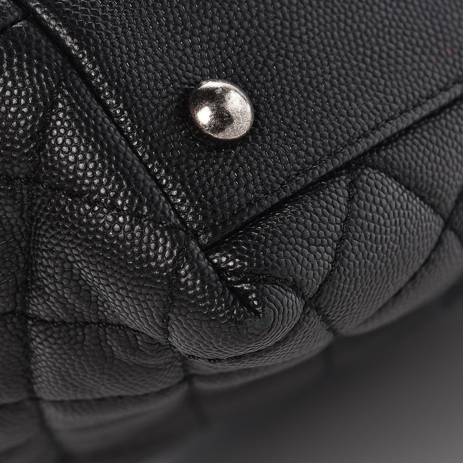 Chanel Caviar Lizard Quilted Large Coco Handle Flap Black 8 of 14