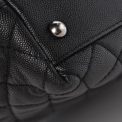 Chanel Caviar Lizard Quilted Large Coco Handle Flap Black 8 of 14